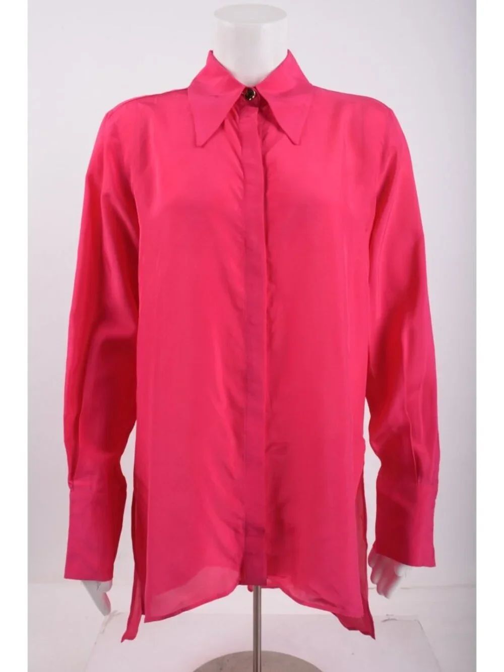 Massimo Dutti Studio Womens Blouse Button Up Shirt Pink S Small 9009/952 NWOT